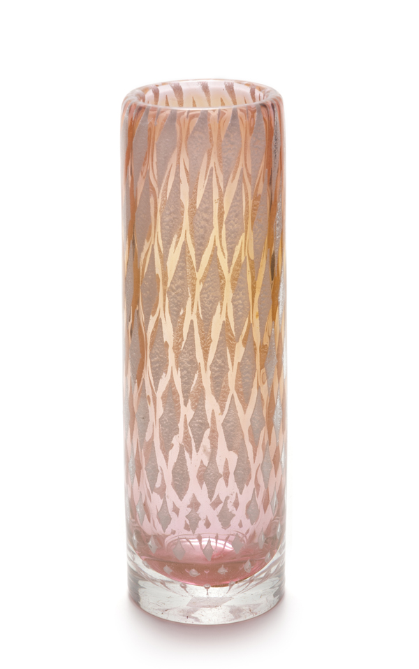 A Josef Hospodka for Chribska Mica Diamond Vase