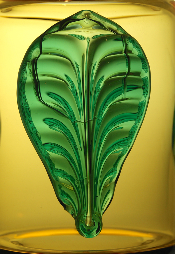 A Josef Hospodka Applied Leaf & Boss Vase
