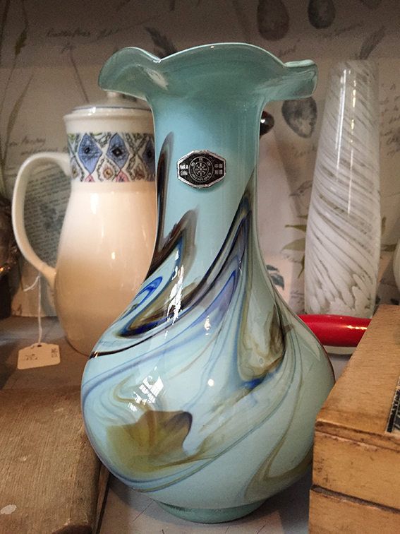 Snowflakes Glass Vase