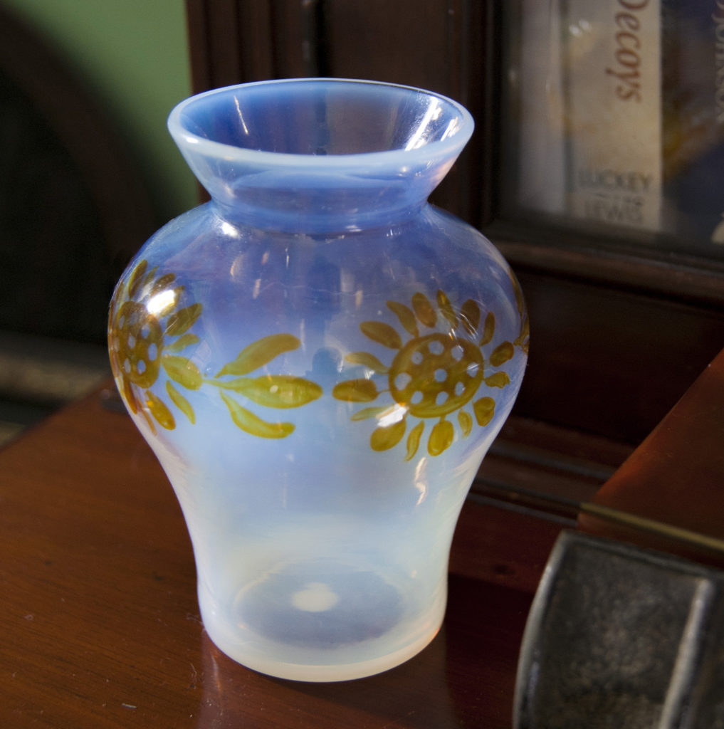 Opalescent Sunflower Vase