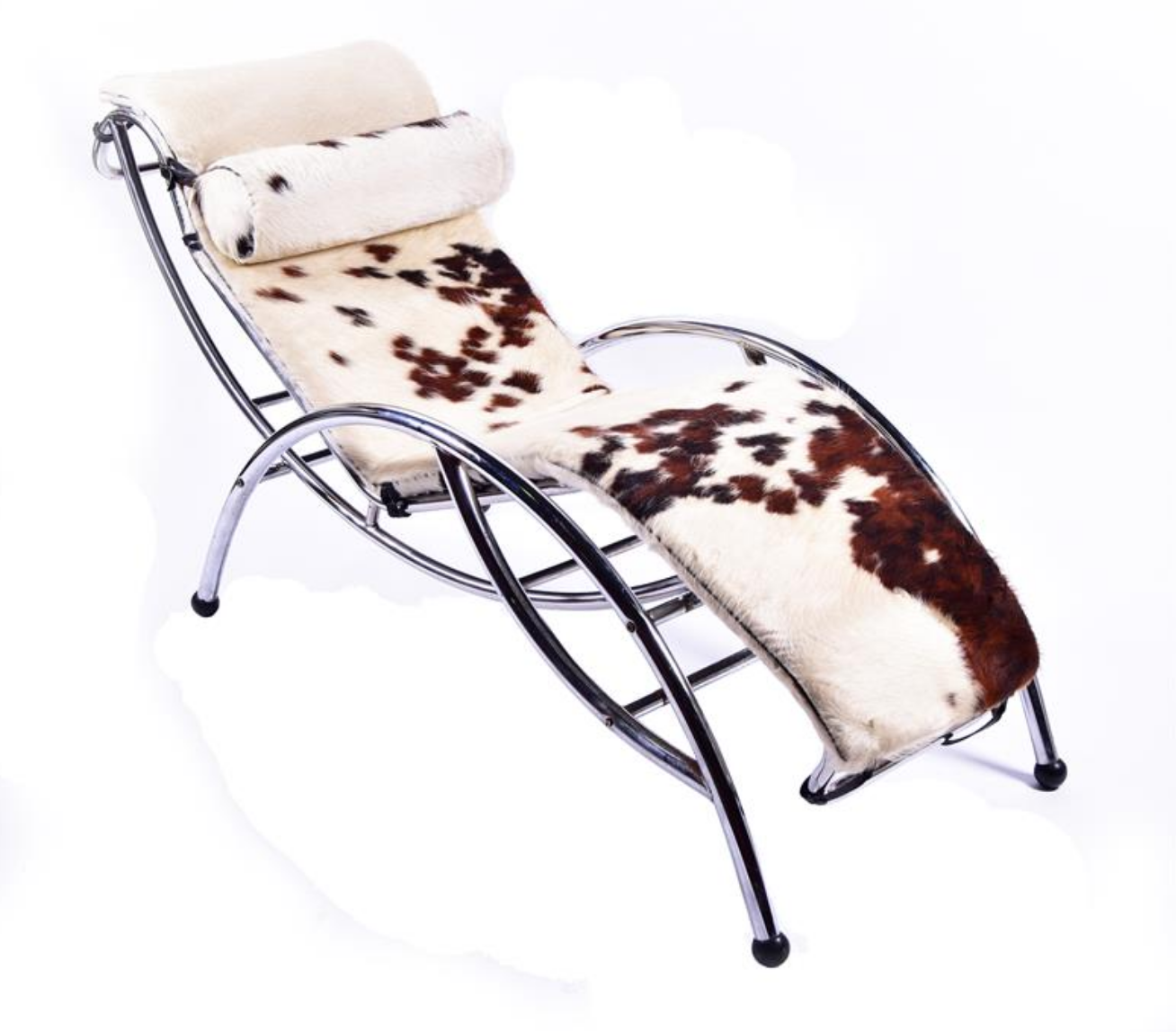 A late 20thC Modernist chrome recliner in the style of Le Corbusier - £450