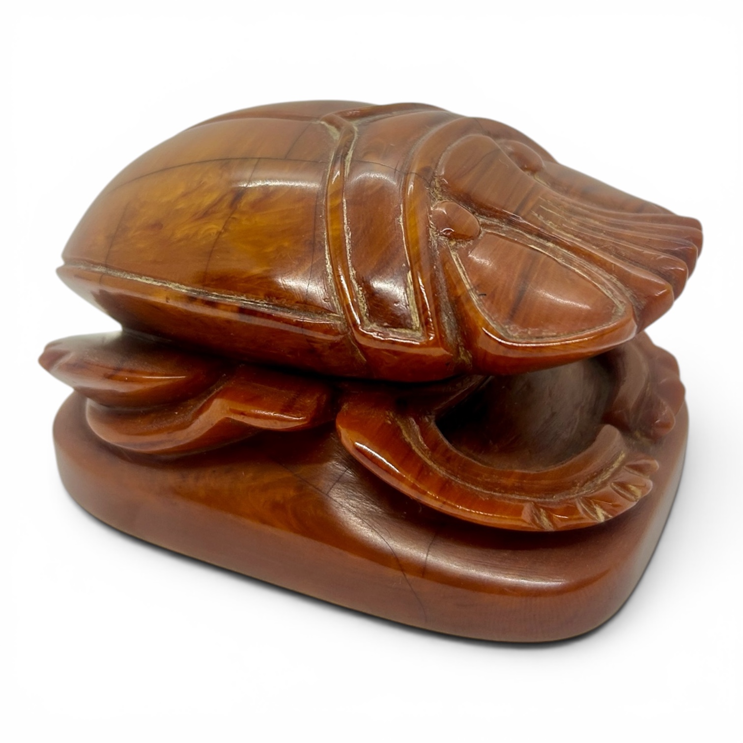 Catalin cast phenolic scarab paperweight